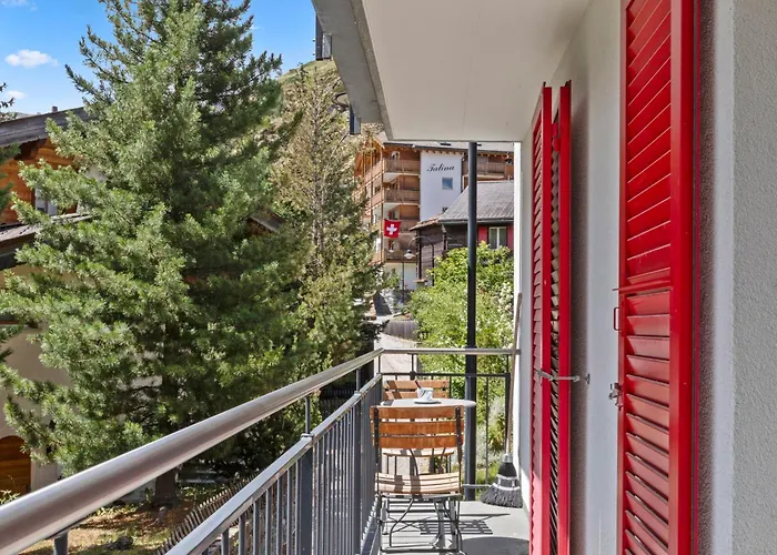 Zermatt, 4 Pers, 3 Lits - Balcon Avec Vue Et Petit Jardin 公寓 采尔马特