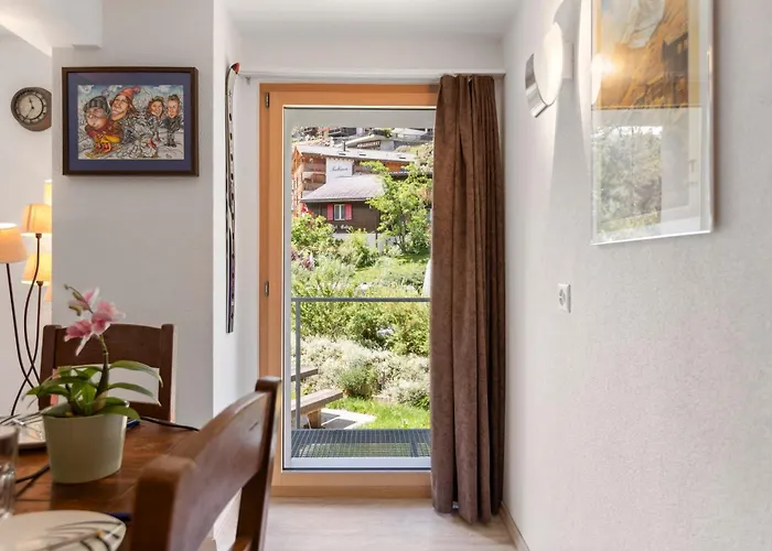 شقة Zermatt, 4 Pers, 3 Lits - Balcon Avec Vue Et Petit Jardin زيرمات